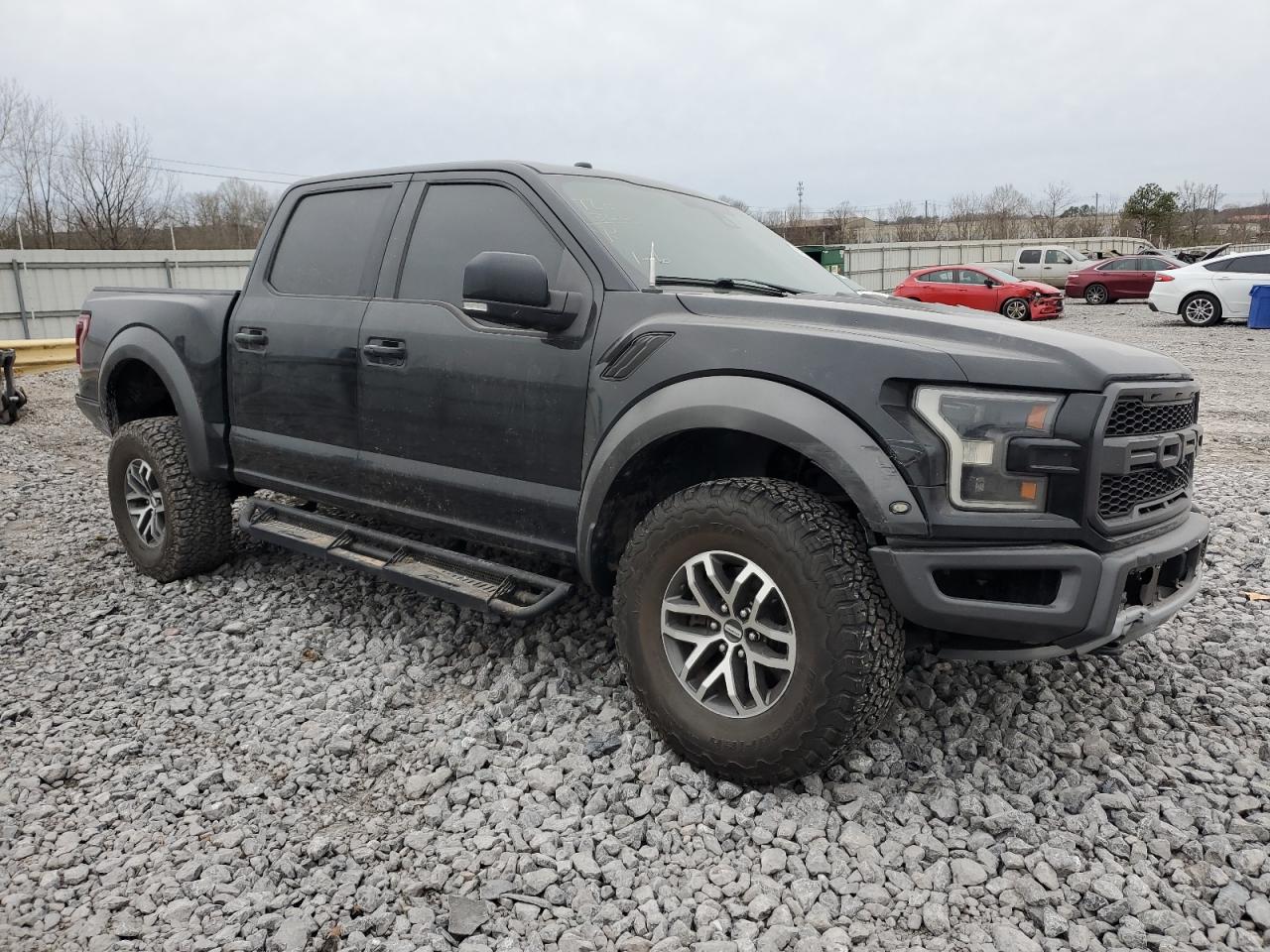 2018 Ford F-150 VIN 1FTFW1RG3JFB64937 Copart auction photo, front end / rear end damage thumbnail 4