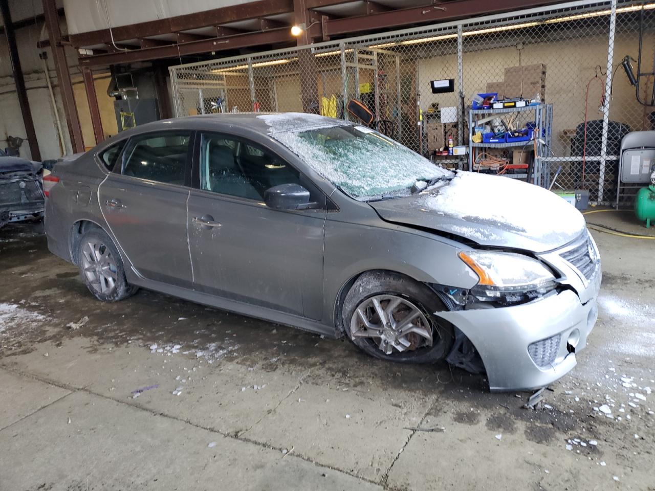 2013 Nissan Sentra VIN 3N1AB7AP0DL758175 Copart auction photo, front end / undercarriage damage thumbnail 4