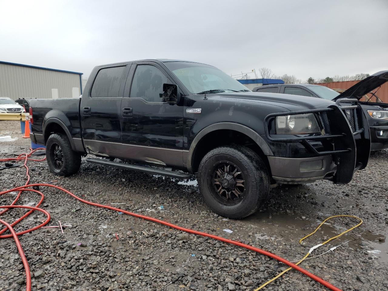 2004 Ford F-150 VIN 1FTPW145X4FA17366 Copart auction photo, rear end damage thumbnail 4