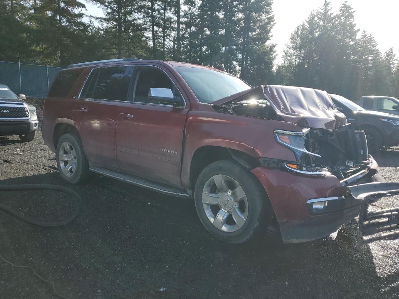 2016 Chevrolet Tahoe VIN 1GNSKCKC2GR400277 Copart auction photo, front end damage thumbnail 4