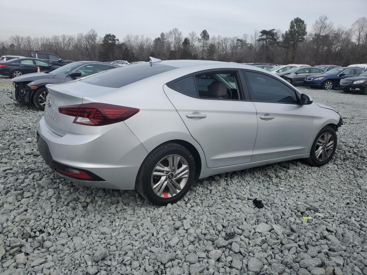 2020 Hyundai Elantra VIN 5NPD84LF5LH512412 Copart auction photo, front end / vandalism damage thumbnail 3