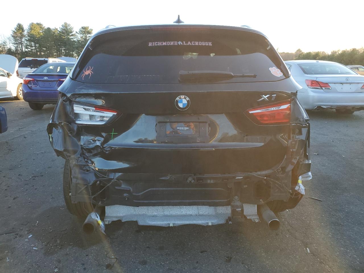 2017 BMW X1 VIN WBXHT3C39H5F83089 Copart auction photo, rear end / minor dent/scratches damage thumbnail 6