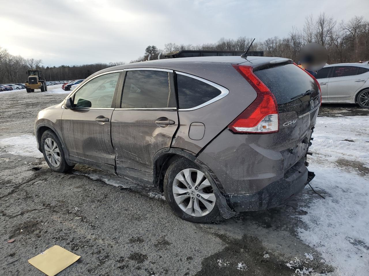 2013 Honda CR-V VIN 5J6RM4H54DL048635 Copart auction photo, side / rear end damage thumbnail 2