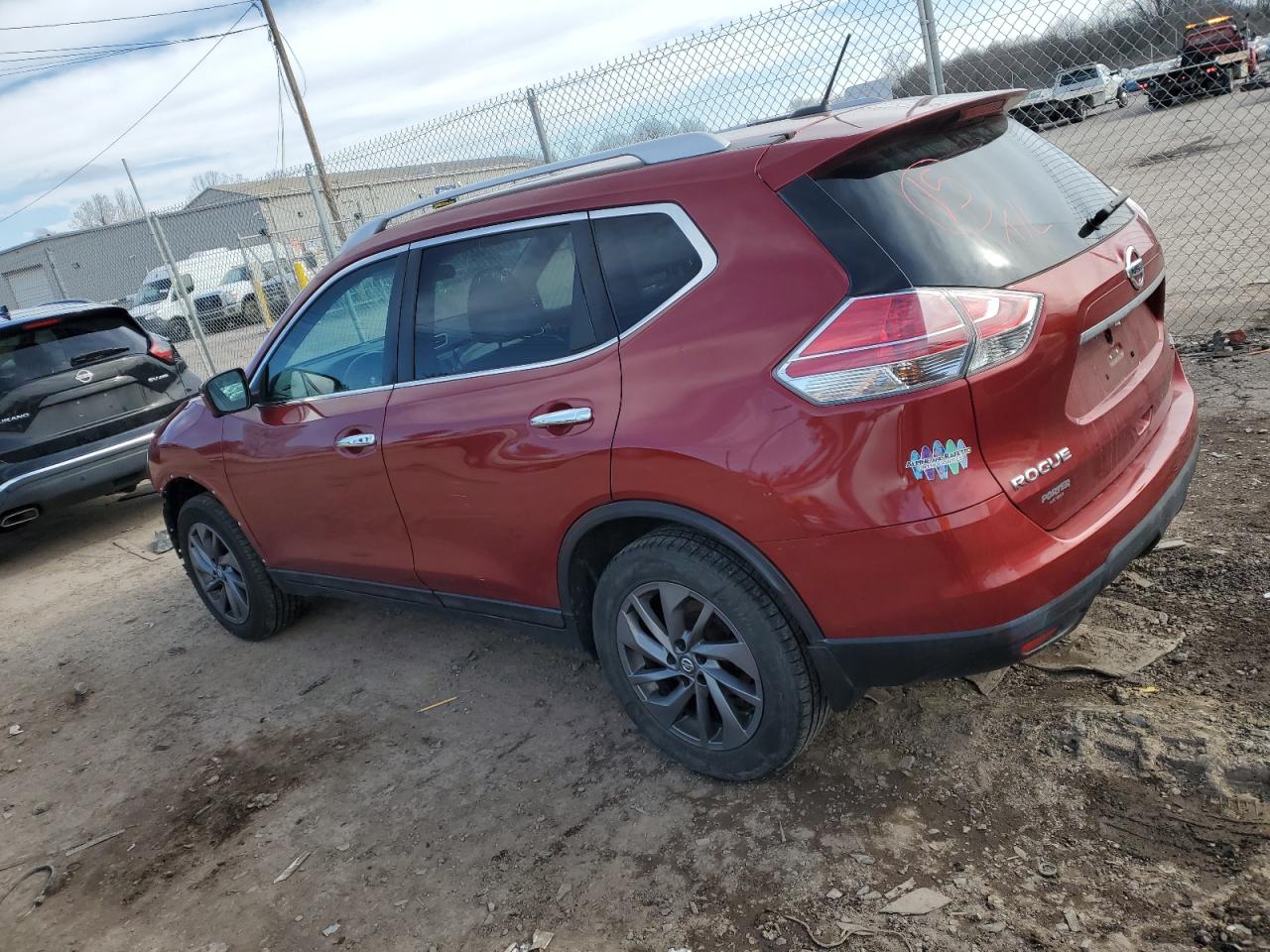 2016 Nissan Rogue VIN 5N1AT2MV9GC879239 Copart auction photo, front end / side damage thumbnail 2