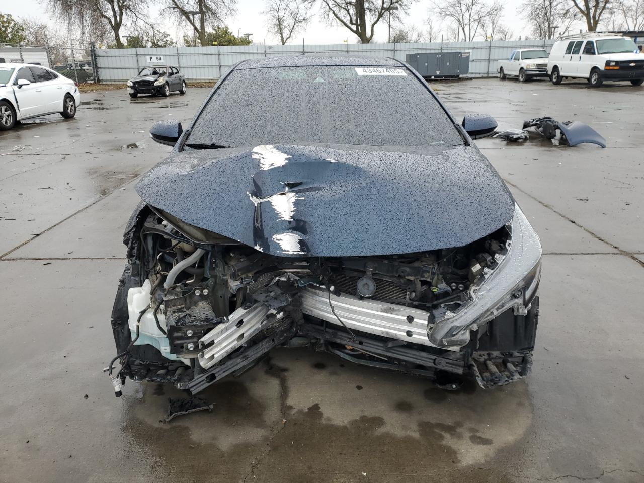 2019 Toyota Corolla VIN JTNK4RBE3K3052651 Copart auction photo, front end damage thumbnail 5