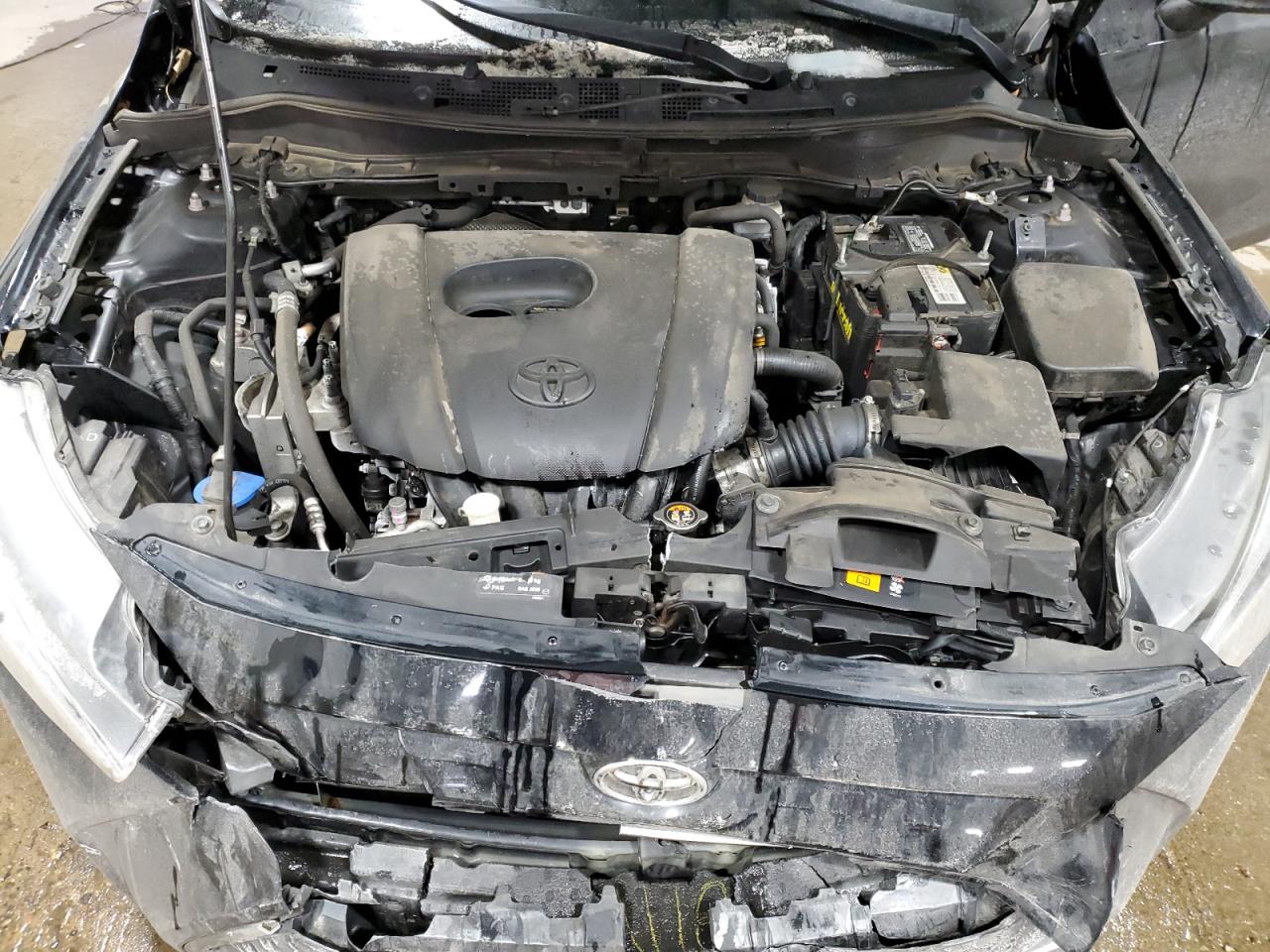 2019 Toyota Yaris VIN 3MYDLBYV0KY524179 Copart auction photo, front end / rear end damage thumbnail 12