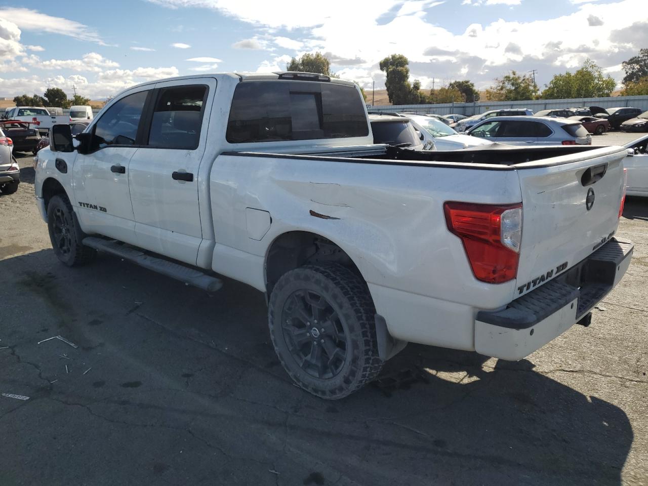 2018 Nissan Titan VIN 1N6BA1F4XJN541595 Copart auction photo, rear end / side damage thumbnail 2