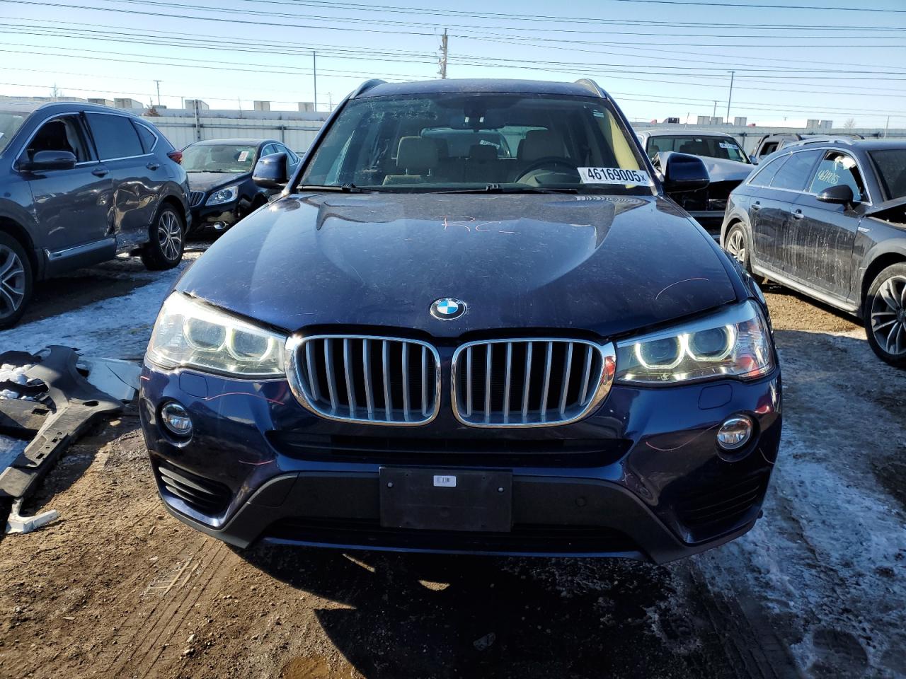 2017 BMW X3 VIN 5UXWX9C53H0T01910 Copart auction photo, rear end damage thumbnail 5