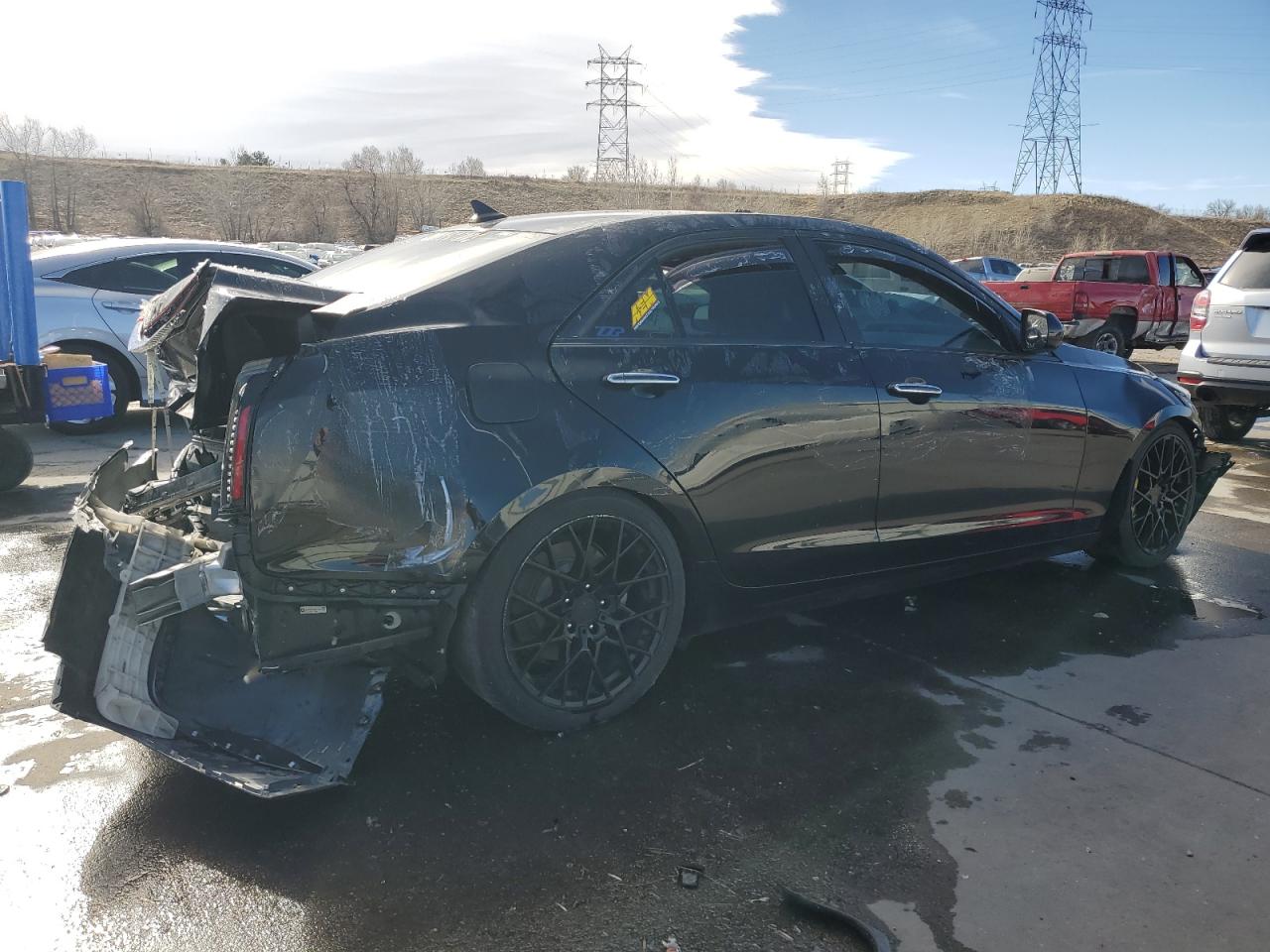 2013 Cadillac ATS VIN 1G6AG5RX3D0174408 Copart auction photo, rear end / front end damage thumbnail 3