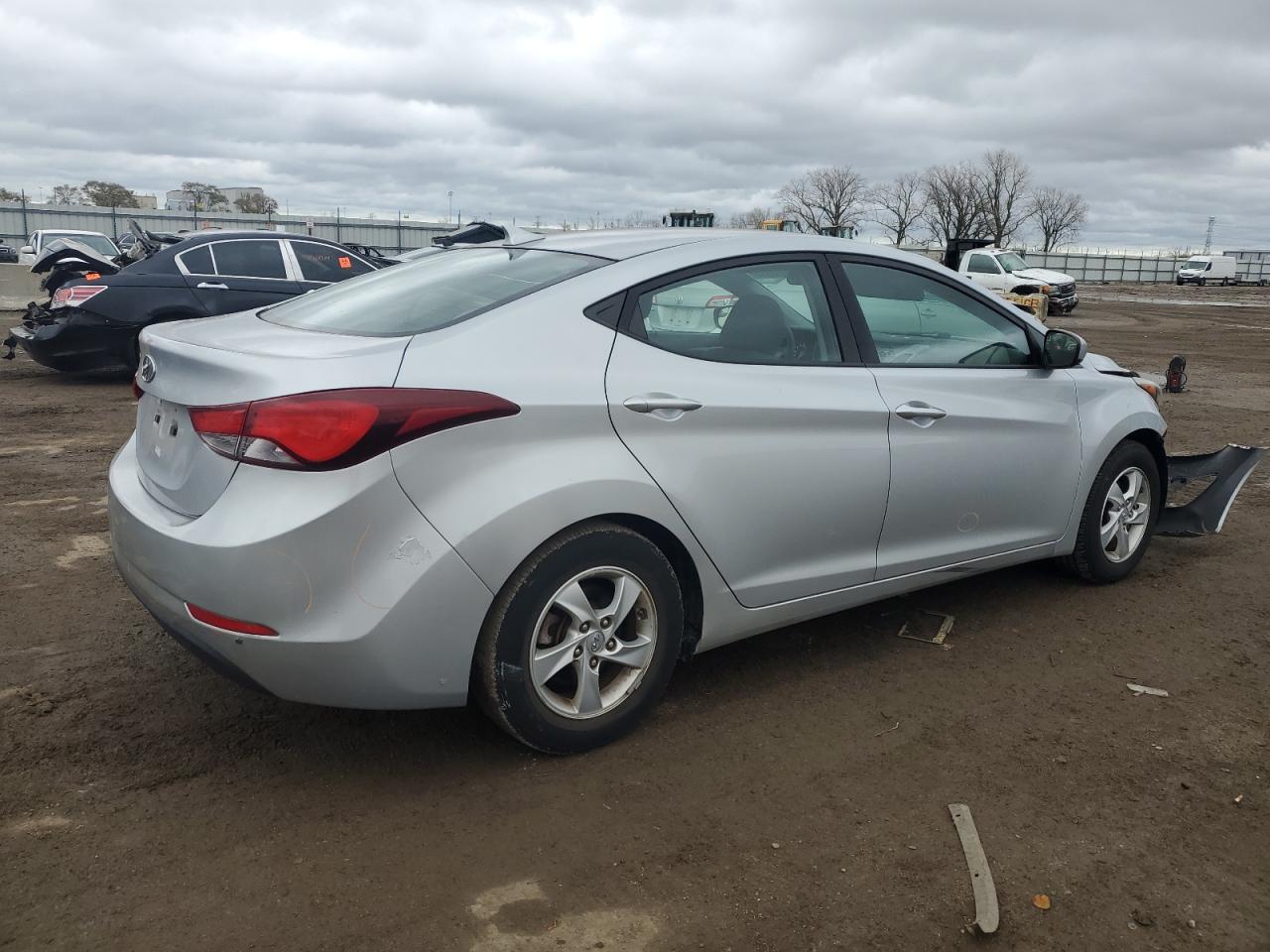 2014 Hyundai Elantra VIN 5NPDH4AE7EH512313 Copart auction photo, front end damage thumbnail 3
