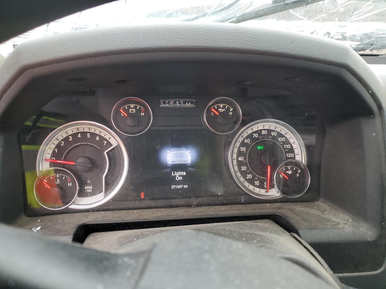 2013 RAM 1500 VIN 1C6RR7GP1DS610936 Copart auction photo, rollover damage thumbnail 9