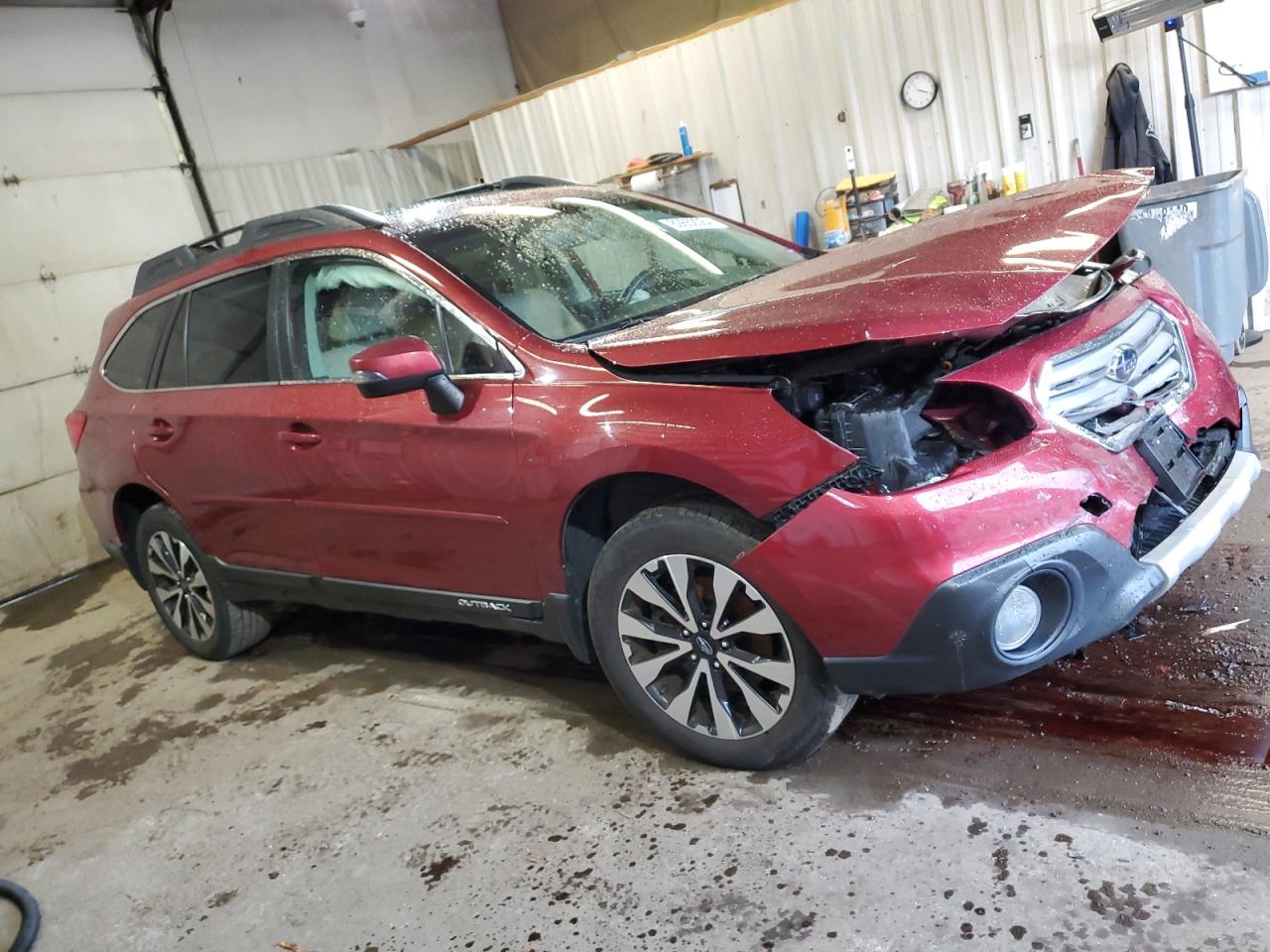 2017 Subaru Outback VIN 4S4BSAKC2H3326744 Copart auction photo, front end / minor dent/scratches damage thumbnail 4
