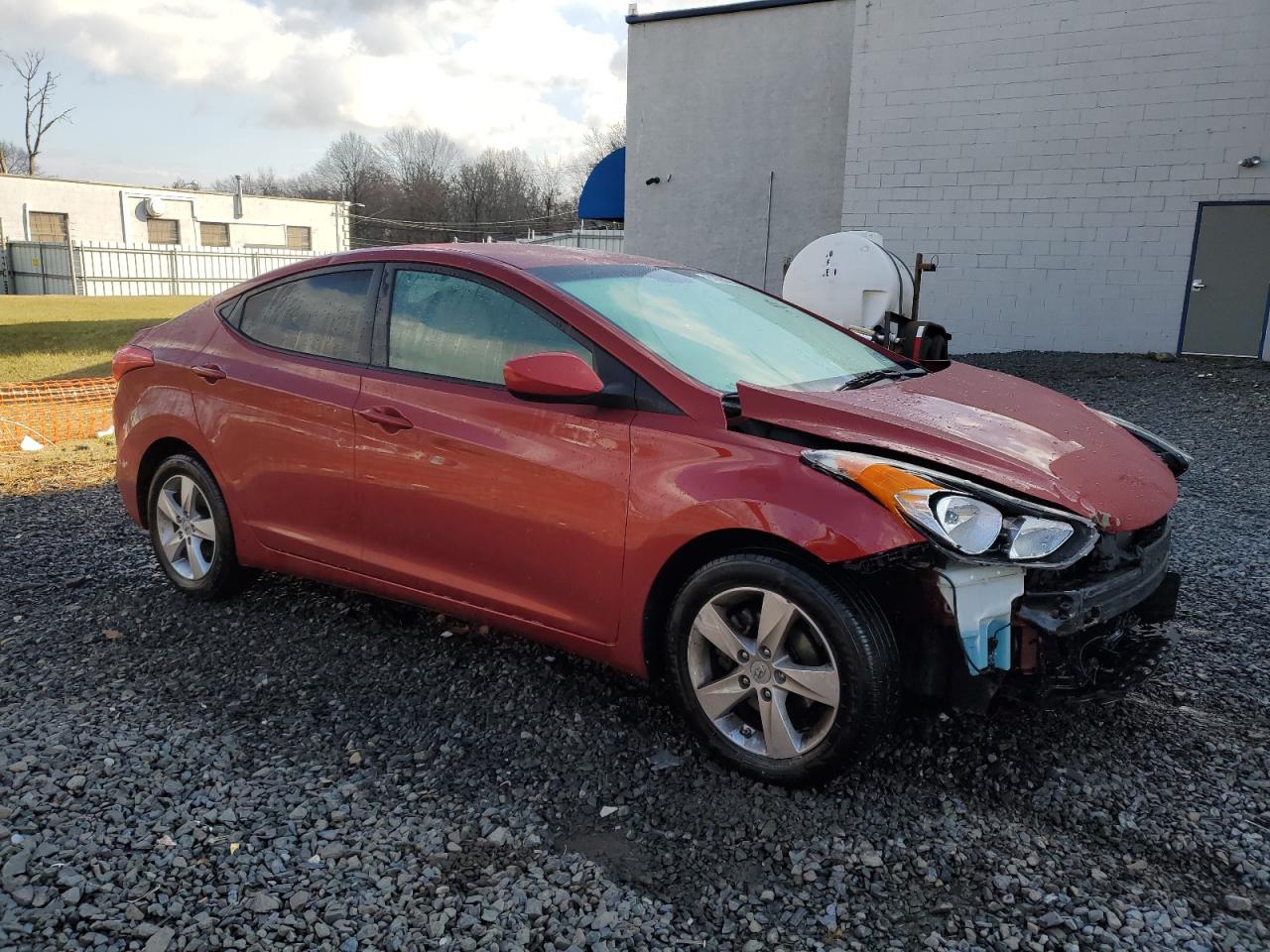 2011 Hyundai Elantra VIN KMHDH4AE8BU151347 Copart auction photo, front end damage thumbnail 4