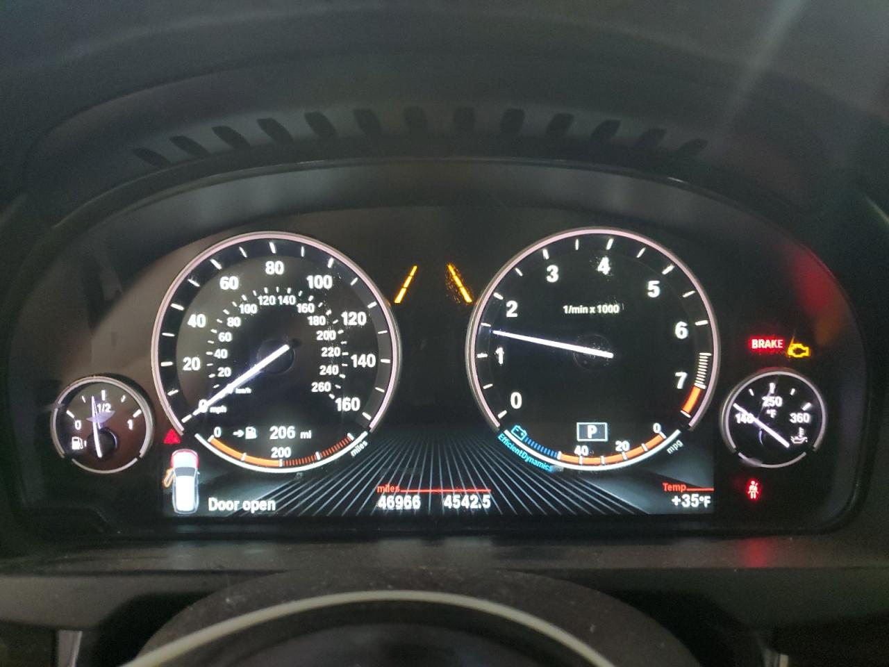 2014 BMW X5 VIN 5UXKR6C52E0J73047 Copart auction photo, front end damage thumbnail 9