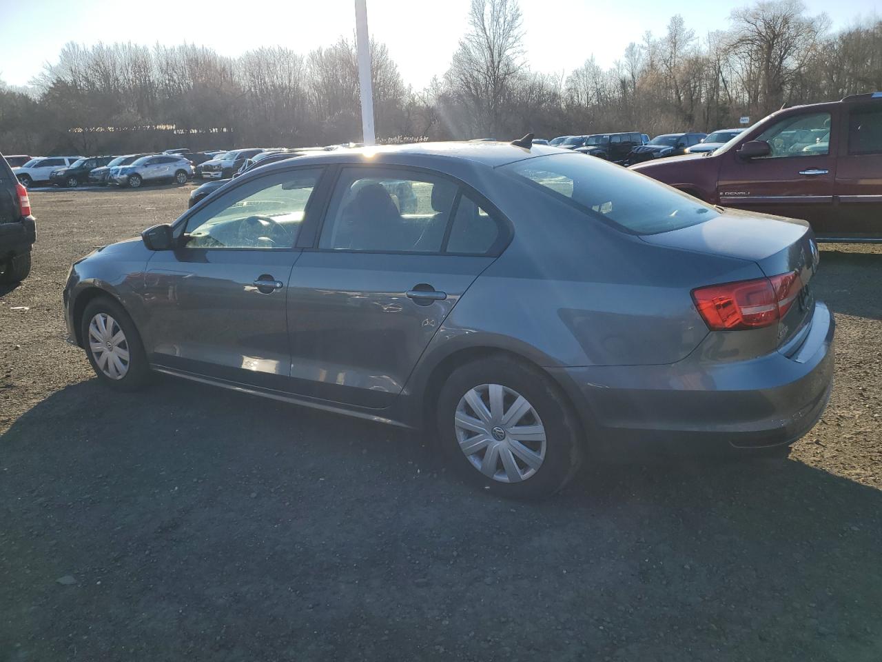 2015 Volkswagen Jetta VIN 3VW2K7AJ2FM345164 Copart auction photo, vandalism / minor dent/scratches damage thumbnail 2