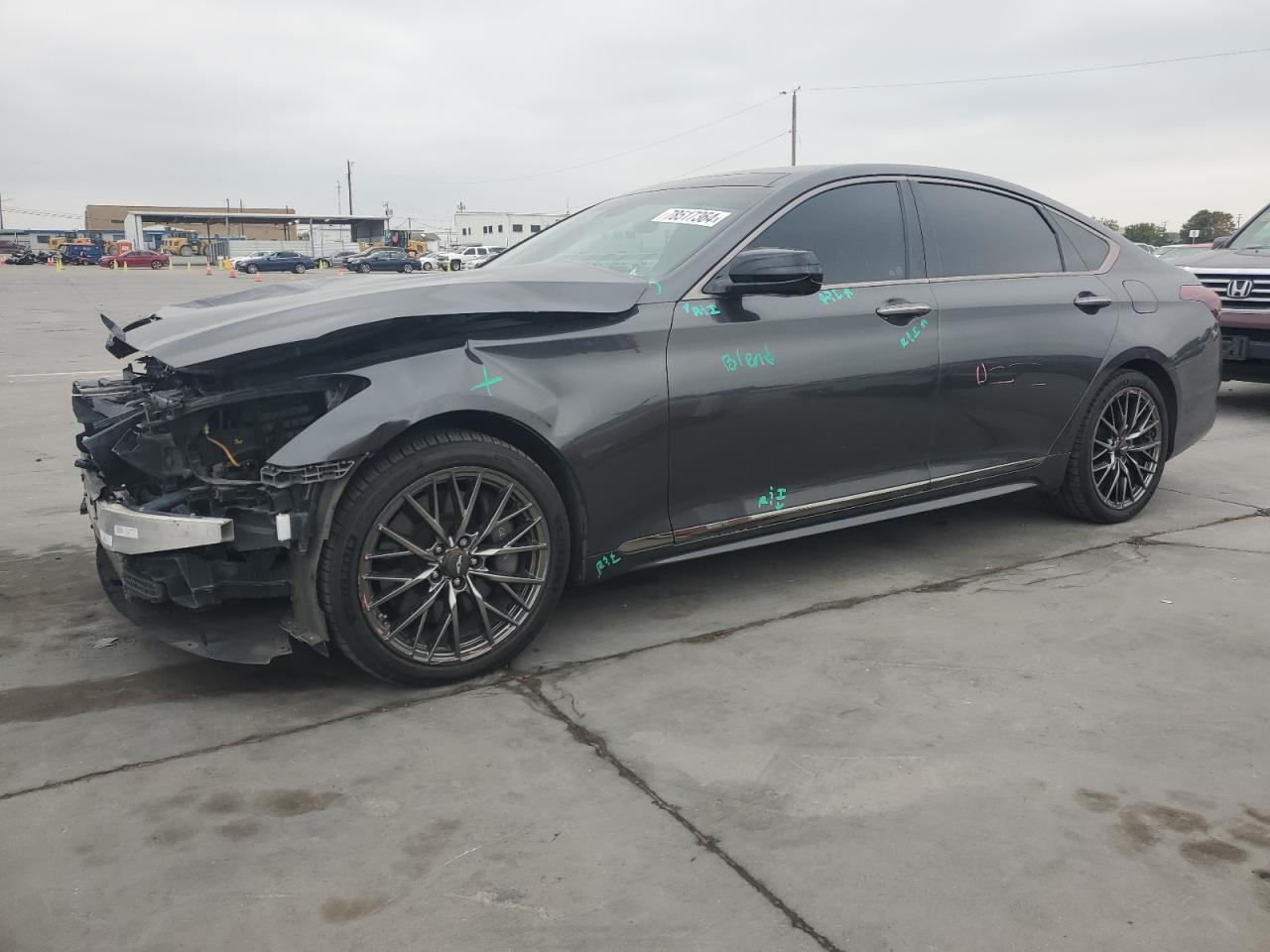 2018 Genesis G80 VIN KMHGN4JB8JU240796 - Copart auction photo