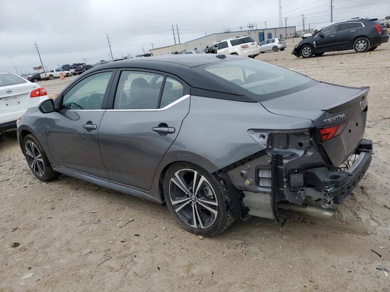 2022 Nissan Sentra VIN 3N1AB8DV9NY303636 Copart auction photo, rear end / undercarriage damage thumbnail 2