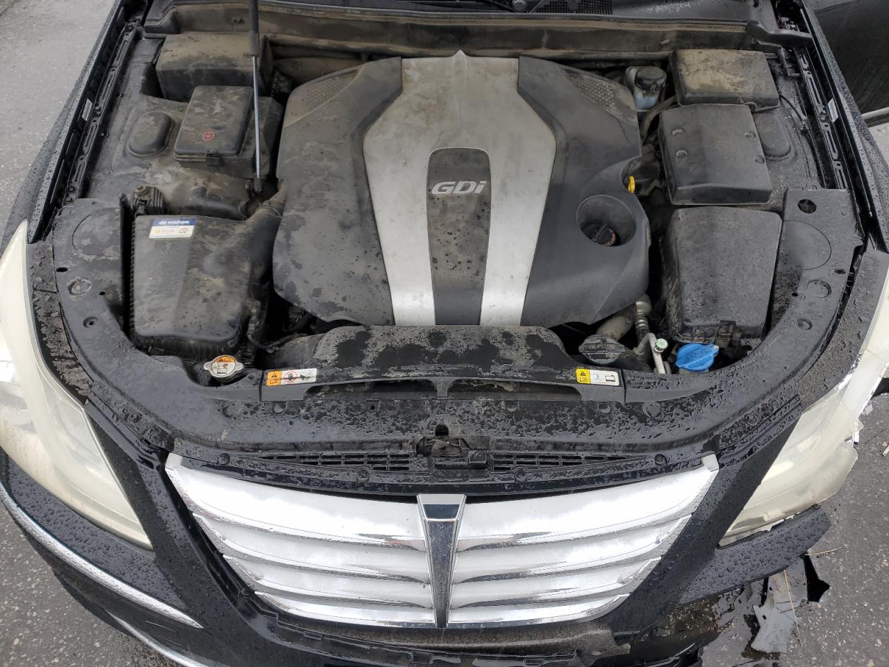 2013 Hyundai Genesis VIN KMHGC4DD3DU235321 Copart auction photo, front end damage thumbnail 11
