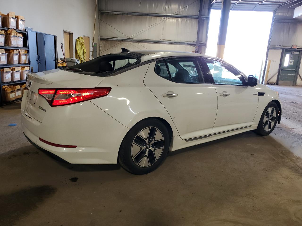 2013 KIA Optima VIN KNAGM4AD1D5059091 Copart auction photo, all over damage thumbnail 3