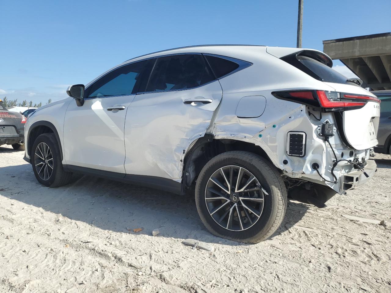 2024 Lexus NX VIN JTJHKCEZ6R5010518 Copart auction photo, side / rear end damage thumbnail 2