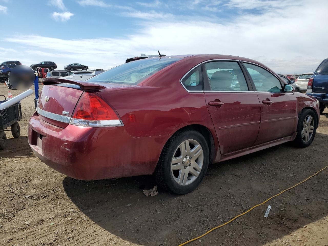 2011 Chevrolet Impala VIN 2G1WB5EK7B1210767 Copart auction photo, side / front end damage thumbnail 3