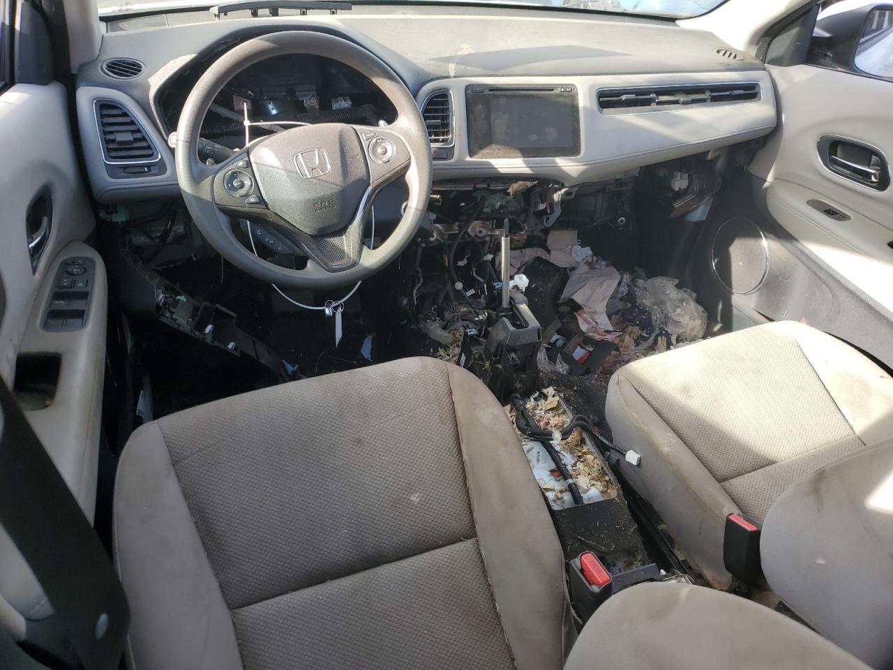 2016 Honda HR-V VIN 3CZRU6H58GM724616 Copart auction photo, stripped / rear end damage thumbnail 8