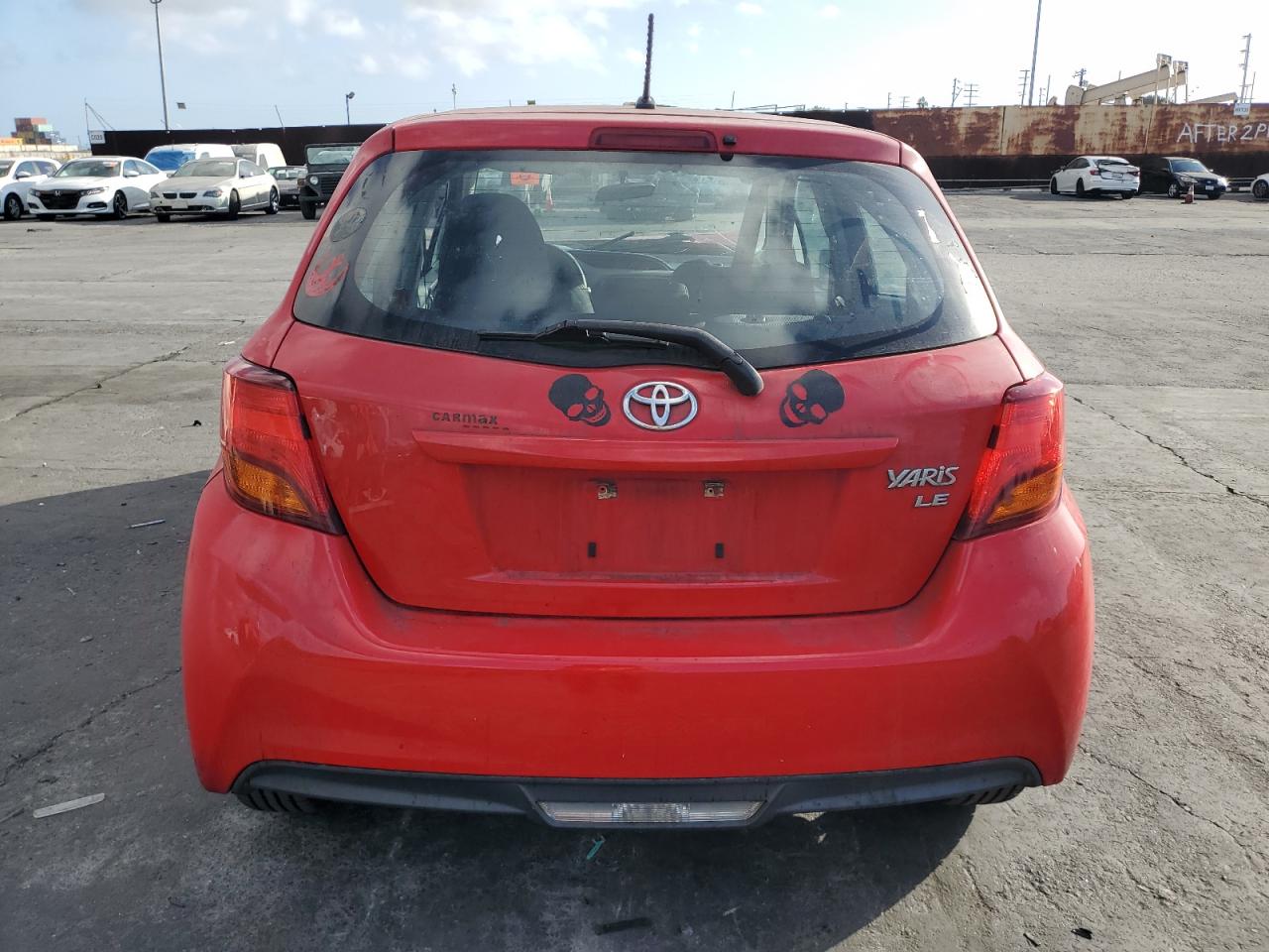 2015 Toyota Yaris VIN VNKKTUD36FA046129 Copart auction photo, all over damage thumbnail 6