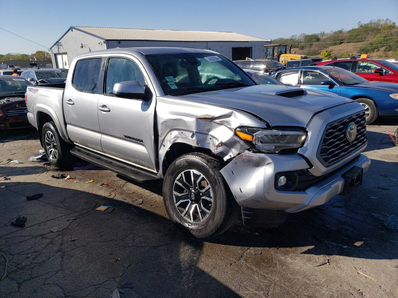 2020 Toyota Tacoma VIN 5TFCZ5AN3LX227513 Copart auction photo, side damage thumbnail 4