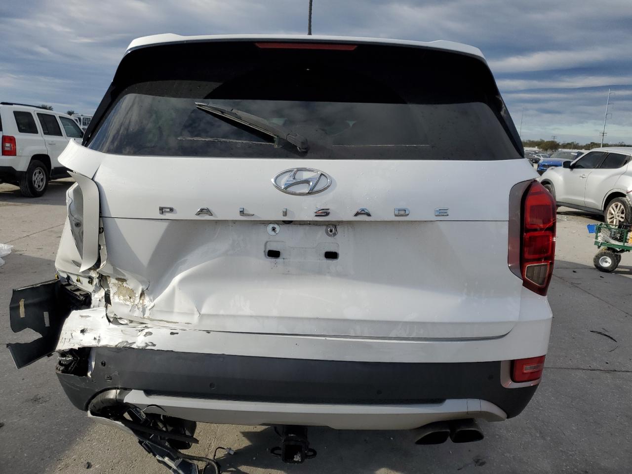 2020 Hyundai Palisade VIN KM8R14HE0LU073518 Copart auction photo, front end / rear end damage thumbnail 6