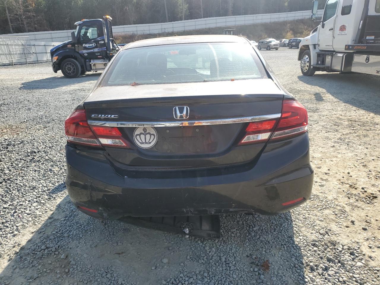 2013 Honda Civic VIN 2HGFB2F59DH553168 Copart auction photo, all over damage thumbnail 6