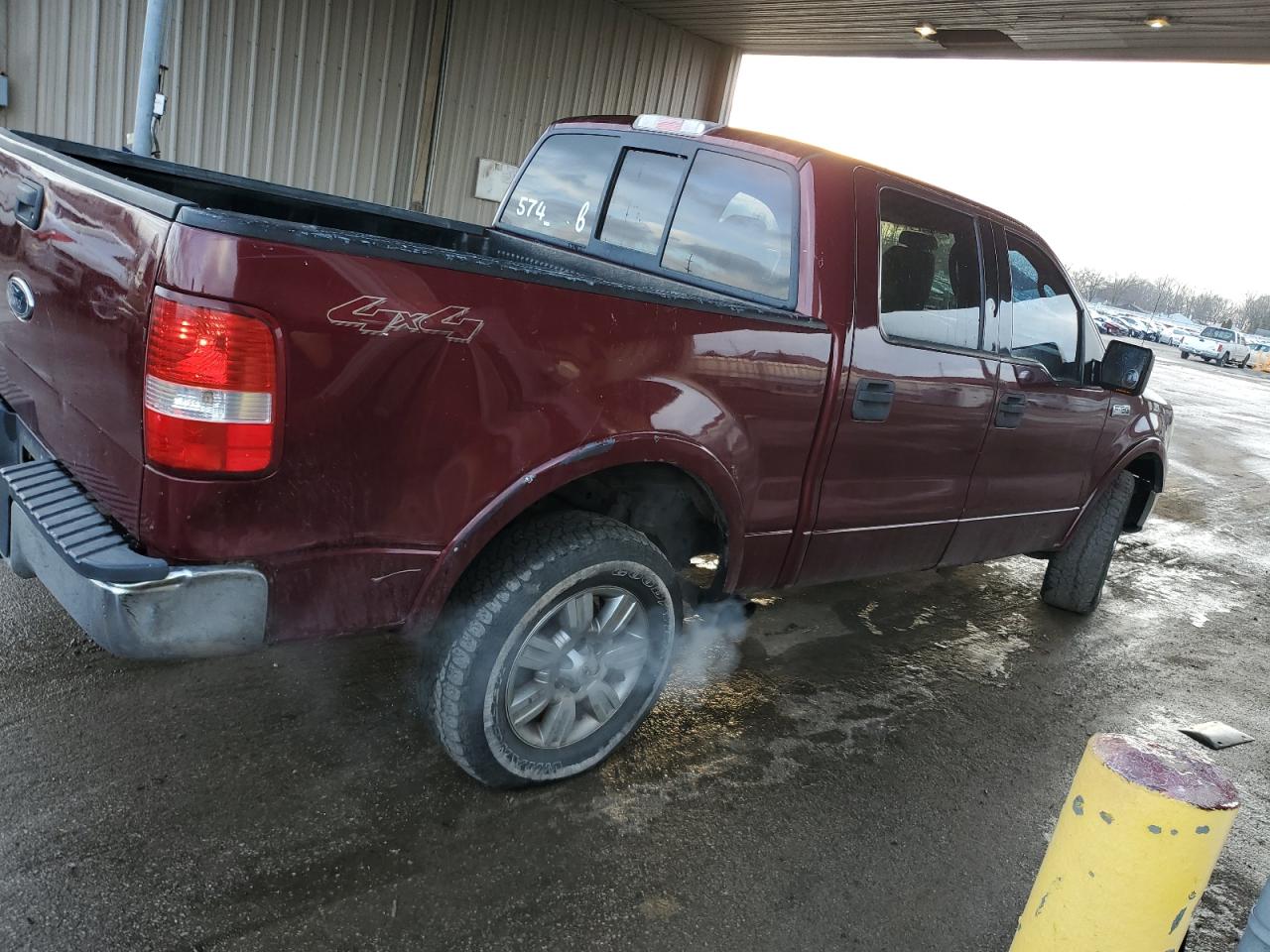 2004 Ford F-150 VIN 1FTPW14564FA20006 Copart auction photo, side damage thumbnail 3