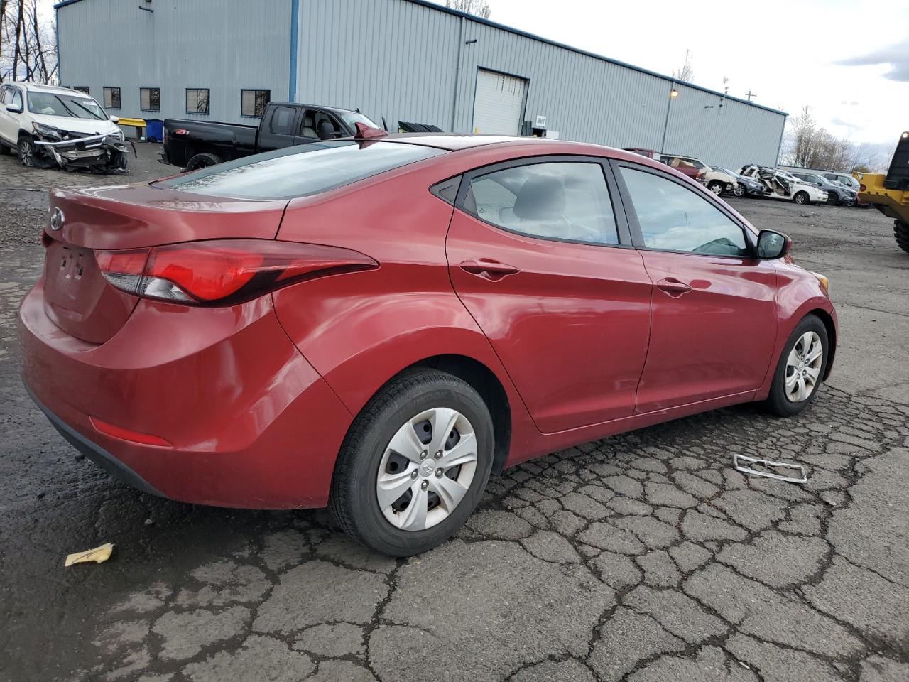 2016 Hyundai Elantra VIN 5NPDH4AE8GH693909 Copart auction photo, front end damage thumbnail 3
