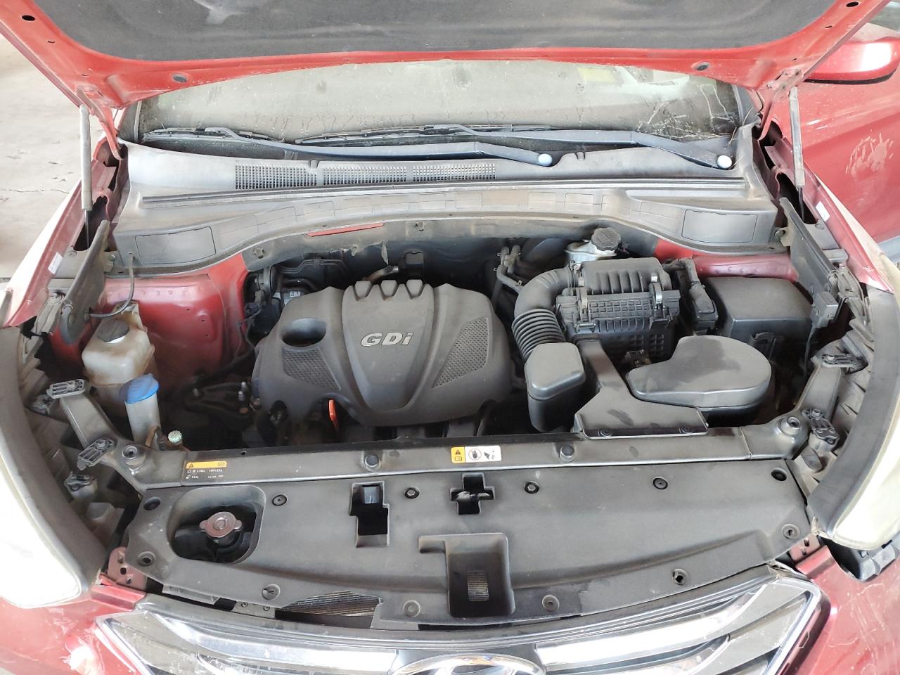 2013 Hyundai Santa Fe VIN 5XYZU3LB3DG109787 Copart auction photo, front end damage thumbnail 11