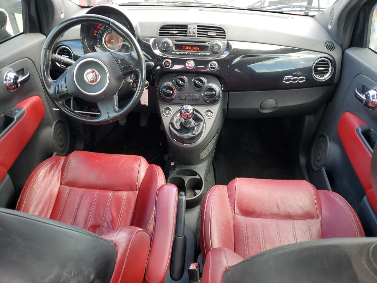 2013 Fiat 500 VIN 3C3CFFBR4DT563074 Copart auction photo, rear end / front end damage thumbnail 8