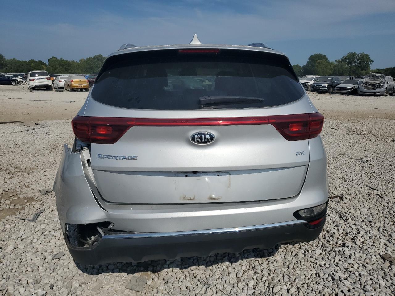 2021 KIA Sportage VIN KNDPNCAC9M7844433 Copart auction photo, rear end damage thumbnail 6