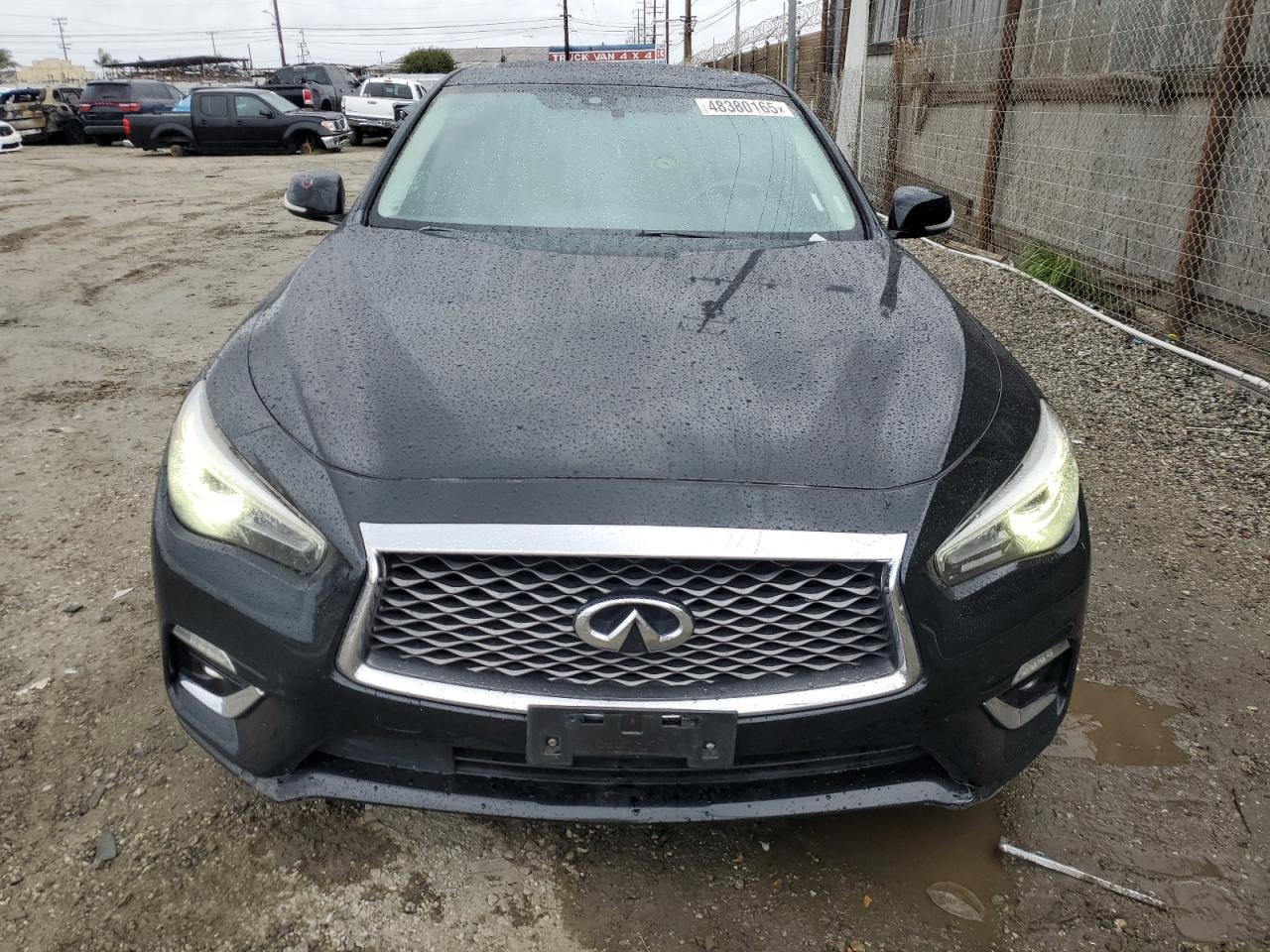 2019 Infiniti Q50 VIN JN1EV7AP4KM517280 Copart auction photo, rear end damage thumbnail 5