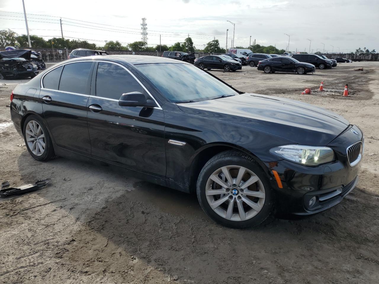 2016 BMW 5er VIN WBA5B1C50GG129450 Copart auction photo, all over damage thumbnail 4