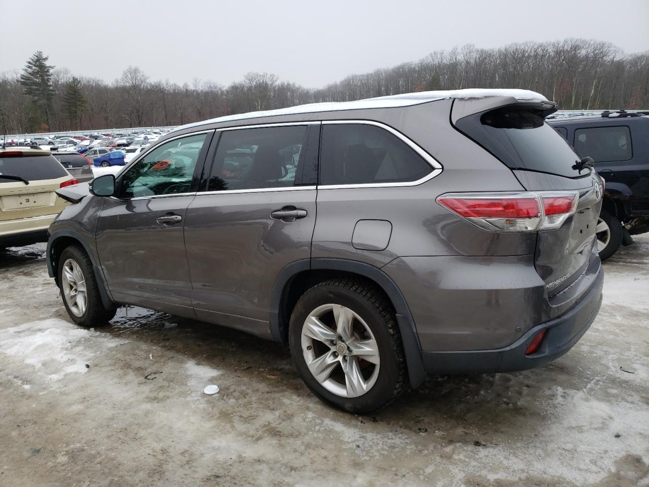 2014 Toyota Highlander VIN 5TDDKRFH1ES006617 Copart auction photo, front end / undercarriage damage thumbnail 2