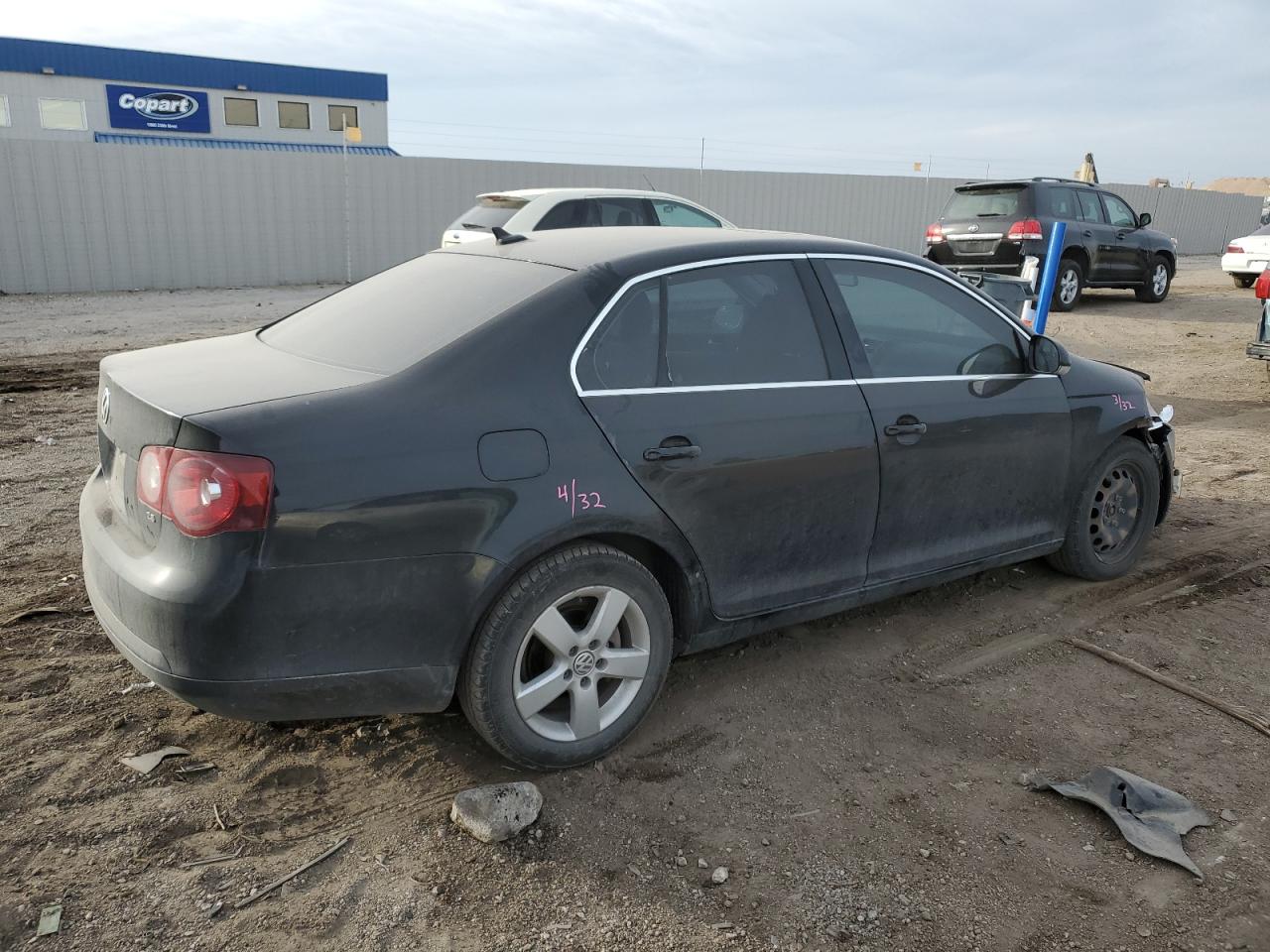 2009 Volkswagen Jetta VIN 3VWRM71K39M083015 Copart auction photo, front end / side damage thumbnail 3