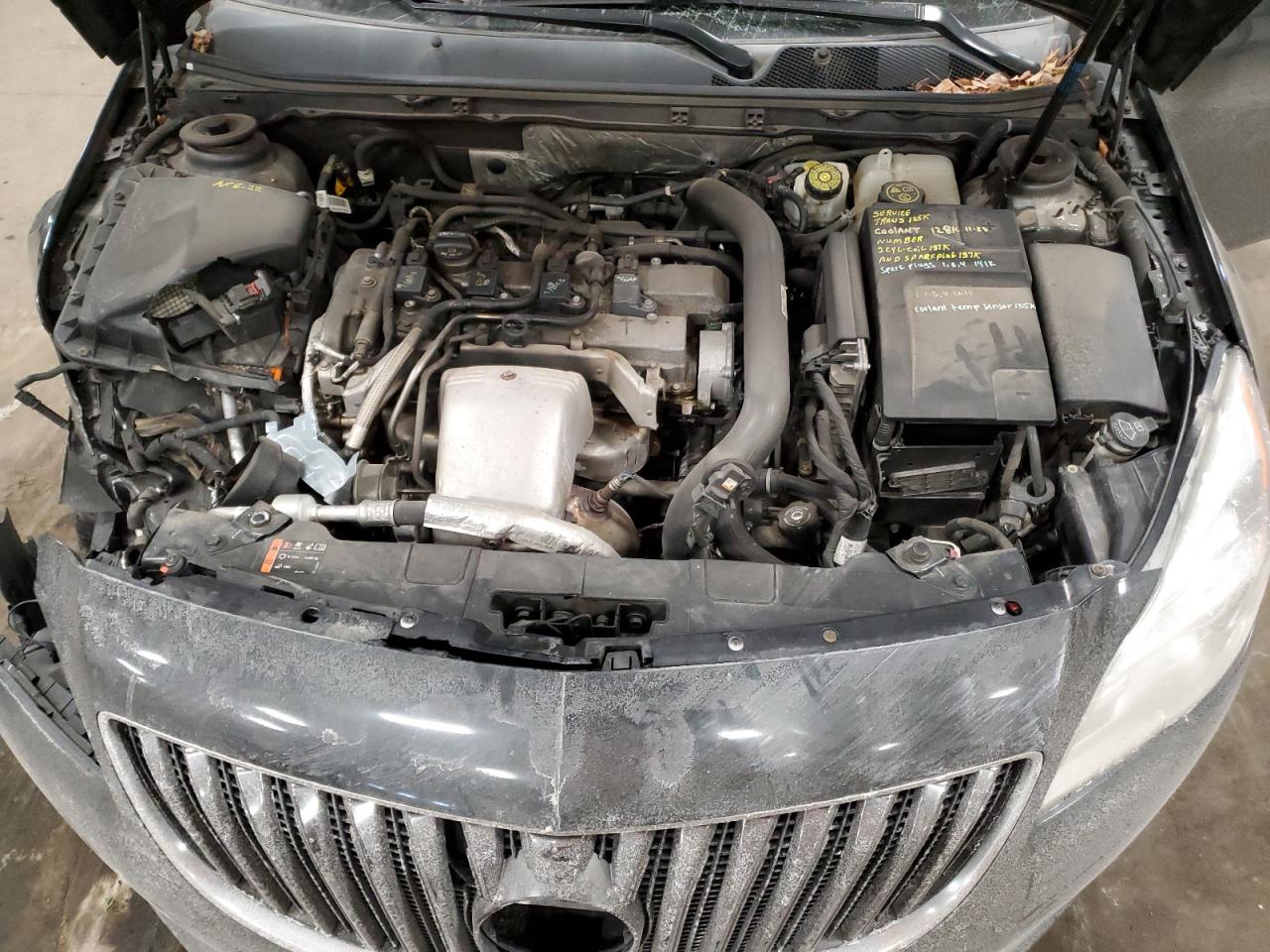 2014 Buick Regal VIN 2G4GN5EX2E9317662 Copart auction photo, front end / top/roof damage thumbnail 12
