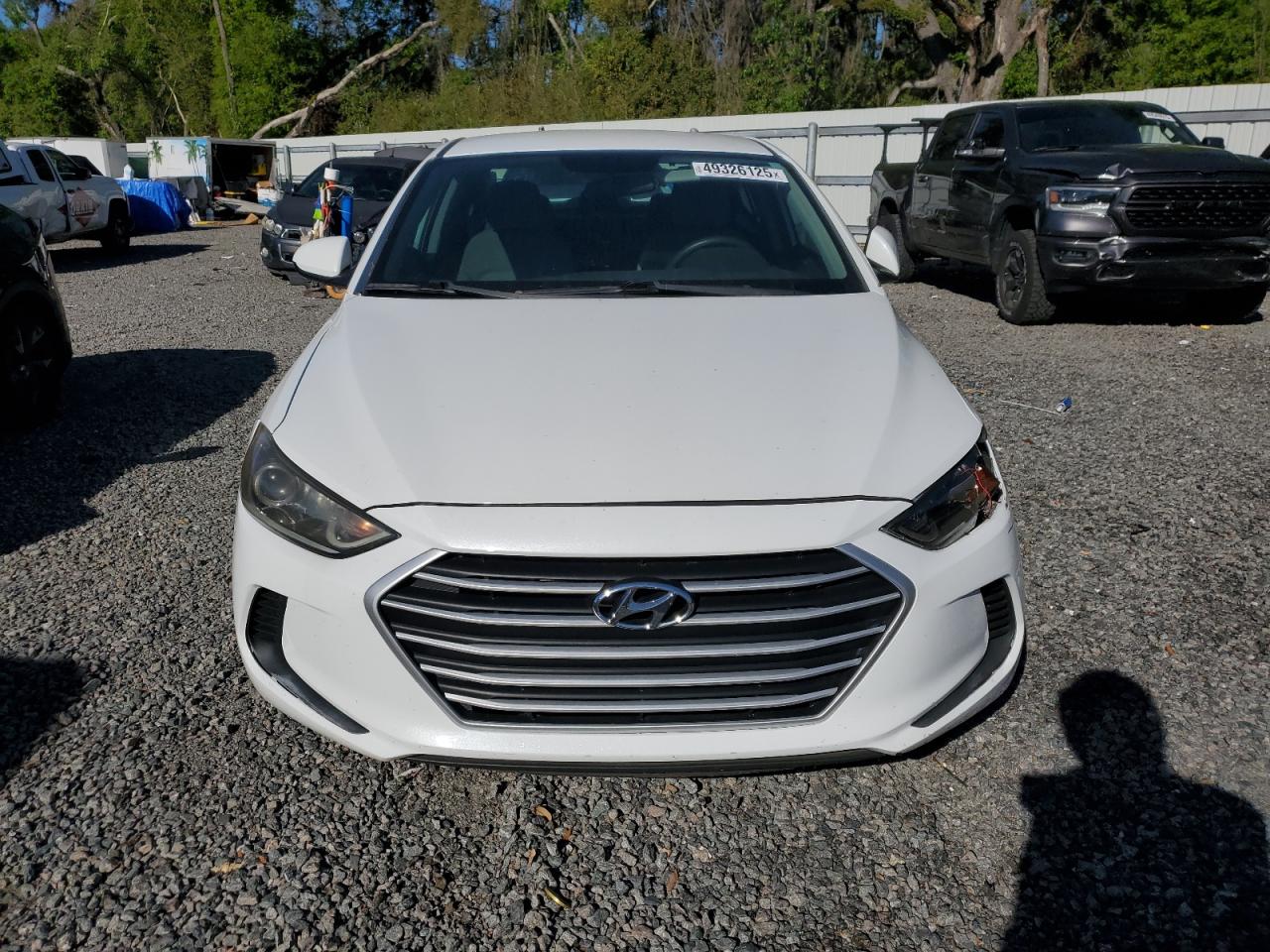2017 Hyundai Elantra VIN 5NPD74LFXHH162110 Copart auction photo, front end / side damage thumbnail 5