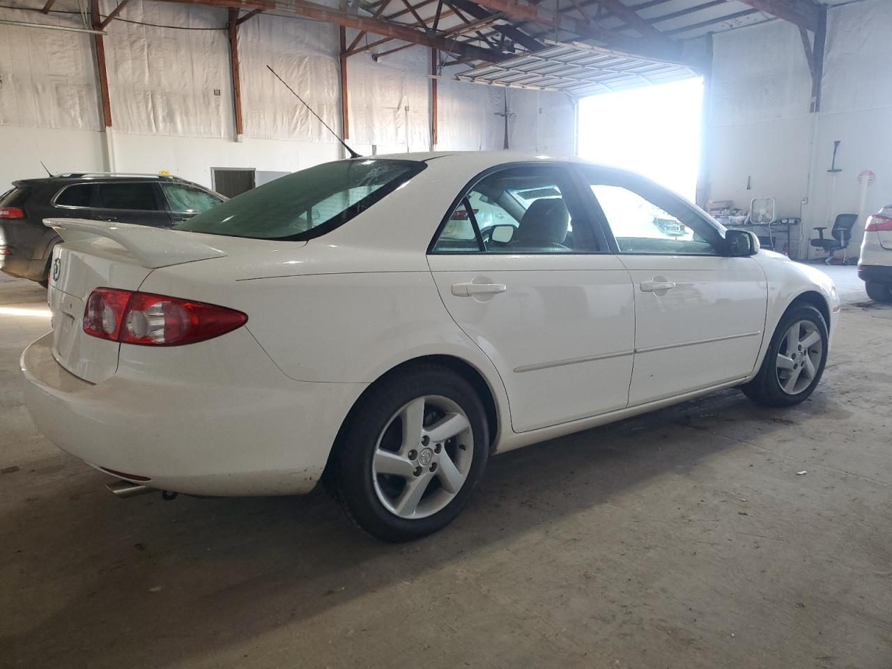 2004 Mazda 6 VIN 1YVFP80C345N78711 Copart auction photo, burn damage thumbnail 3