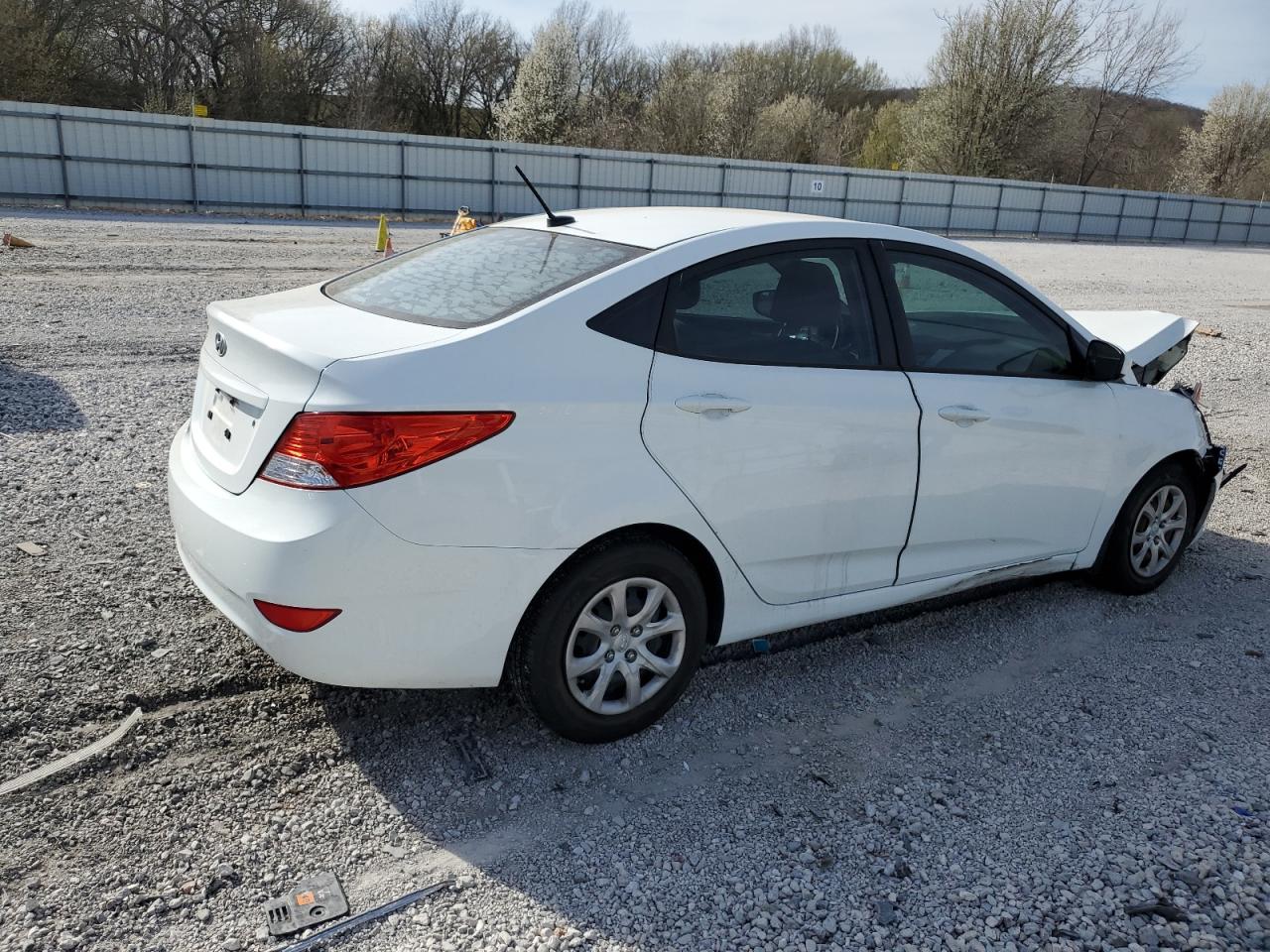 2014 Hyundai Accent VIN KMHCT4AE0EU749849 Copart auction photo, front end damage thumbnail 3