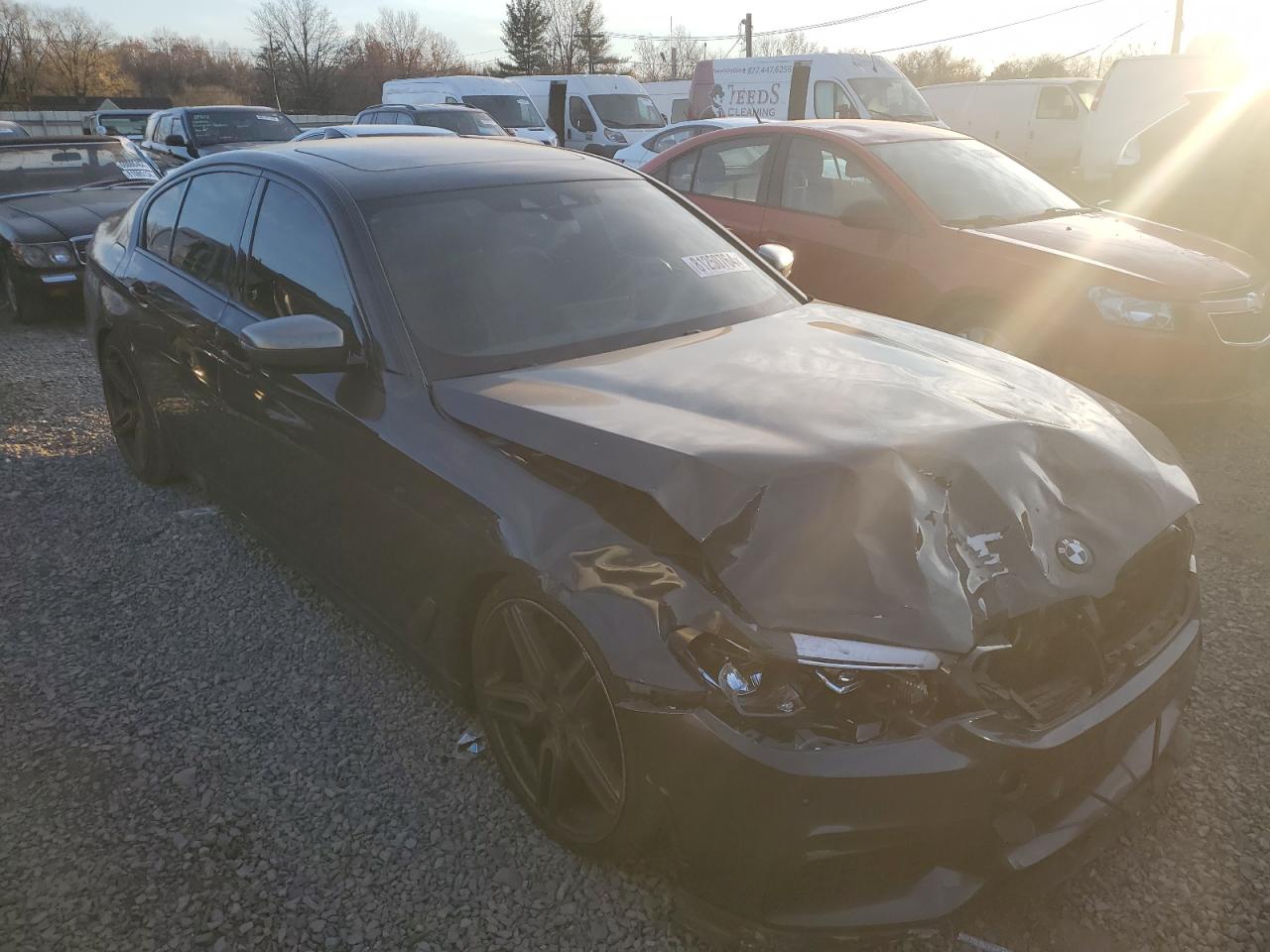 2019 BMW M5 VIN WBAJB9C59KB287496 Copart auction photo, front end damage thumbnail 4