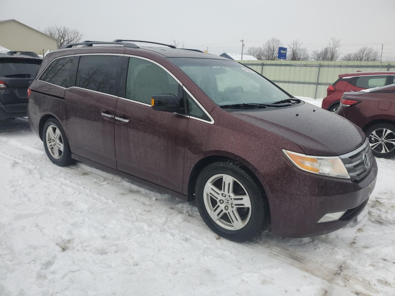2012 Honda Odyssey VIN 5FNRL5H92CB135789 Copart auction photo, front end / side damage thumbnail 4