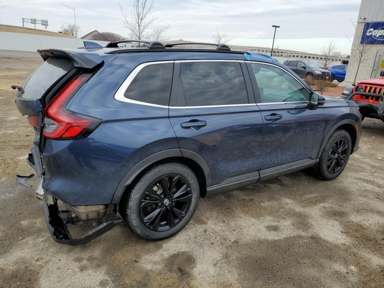 2023 Honda CR-V VIN 5J6RS6H97PL007876 Copart auction photo, undercarriage / rear end damage thumbnail 3
