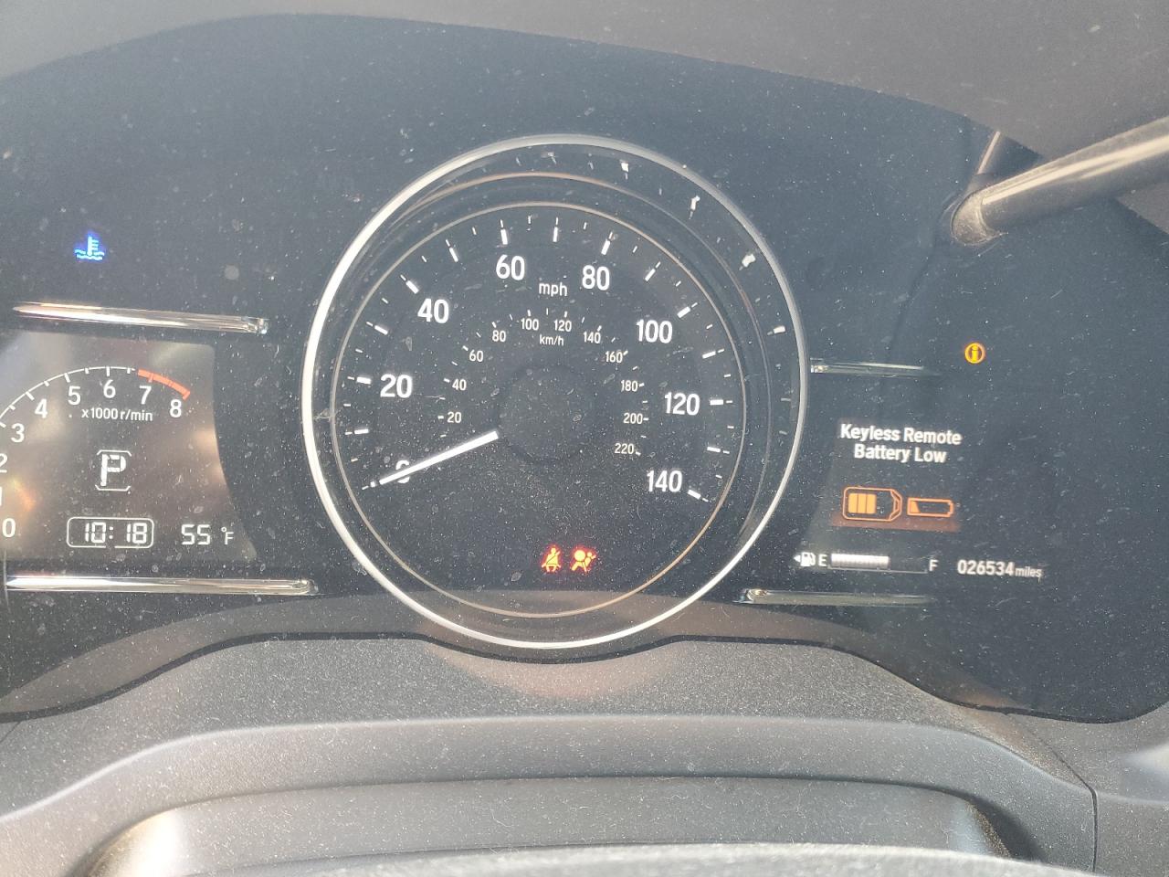 2019 Honda HR-V VIN 3CZRU5H58KM717958 Copart auction photo, rear end / side damage thumbnail 9