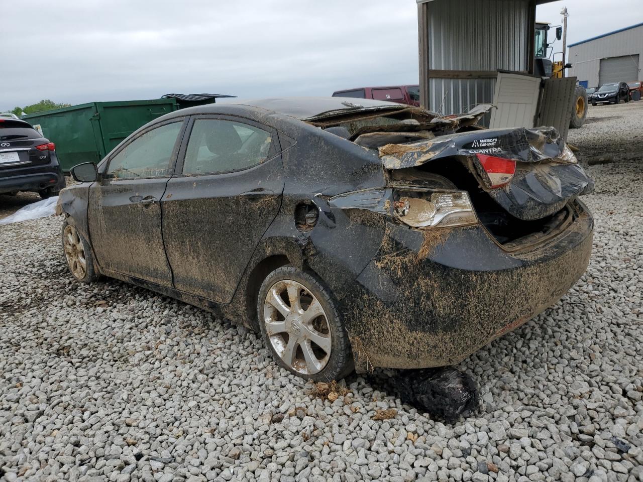 2013 Hyundai Elantra VIN 5NPDH4AE1DH179198 Copart auction photo, all over damage thumbnail 2