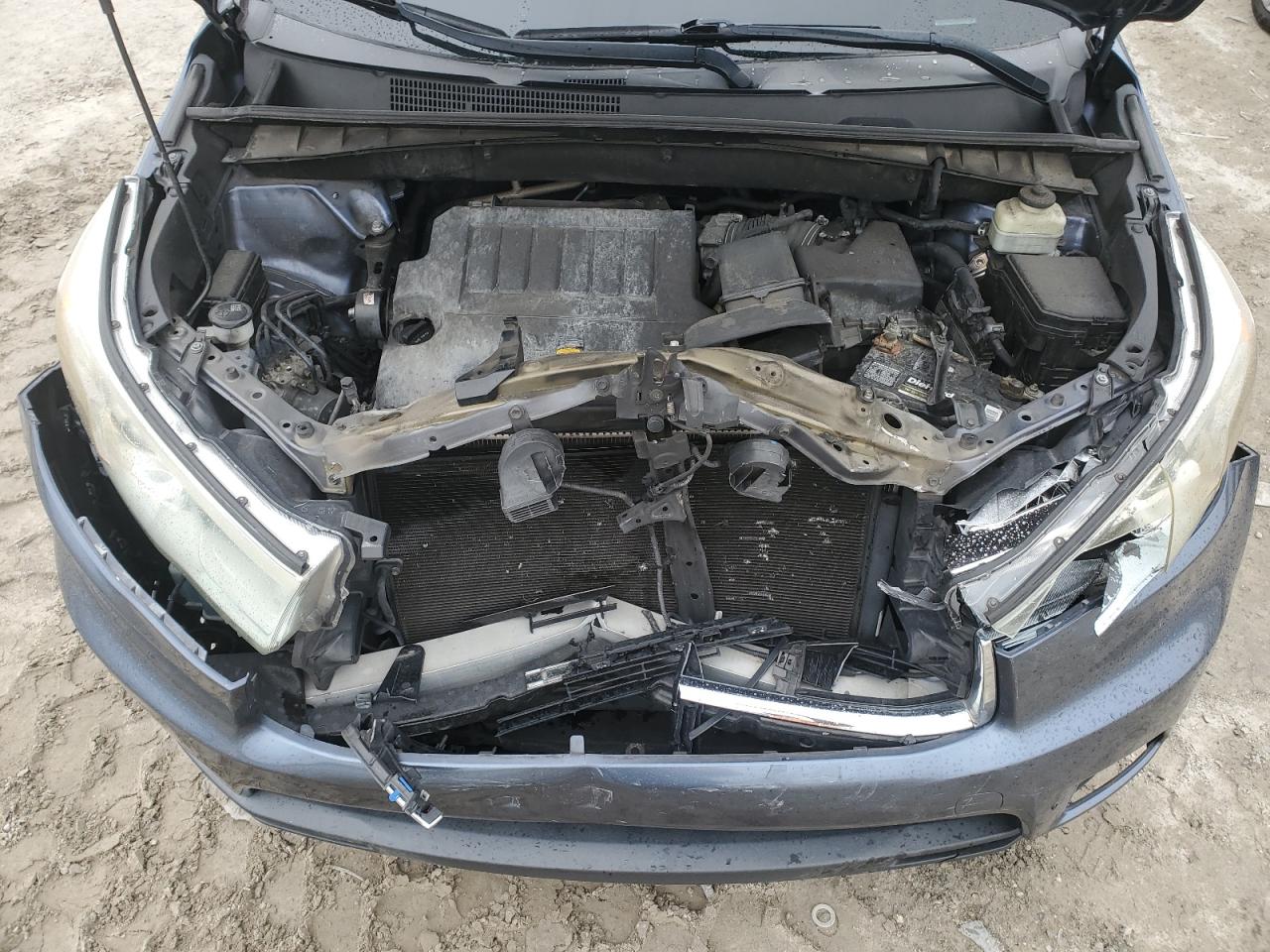 2015 Toyota Highlander VIN 5TDKKRFH1FS083660 Copart auction photo, front end / minor dent/scratches damage thumbnail 12
