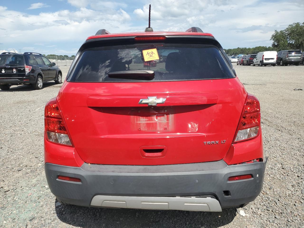2015 Chevrolet Trax VIN KL7CJLSB6FB262660 Copart auction photo, front end / side damage thumbnail 6